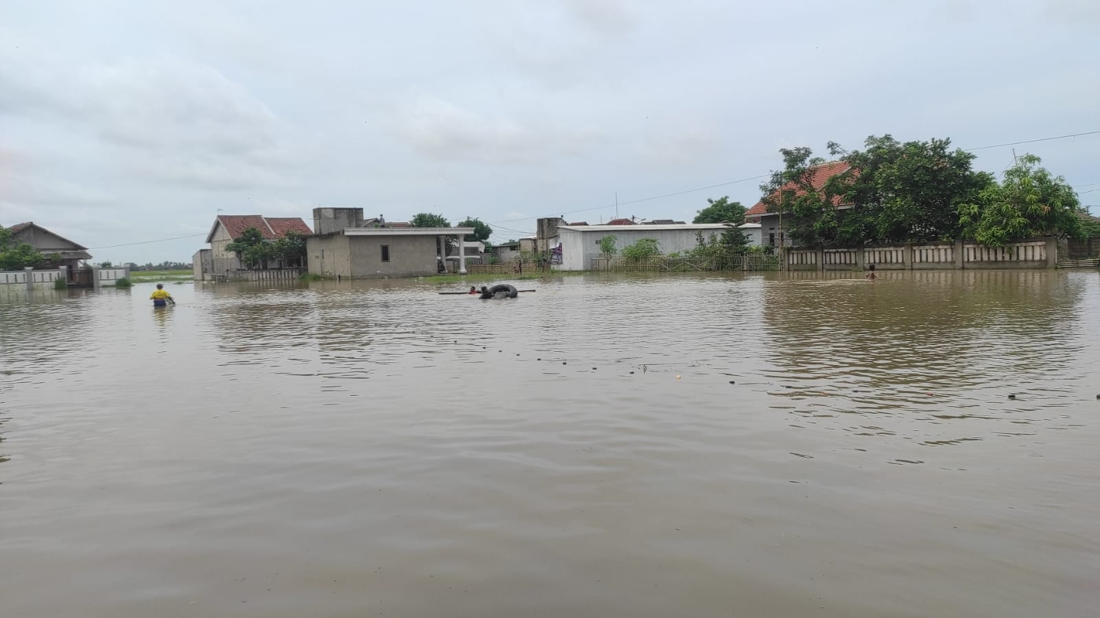 Rumah Warga Terdampak Banjir di Desa Pasilian Kecamatan Kronjo Tangerang