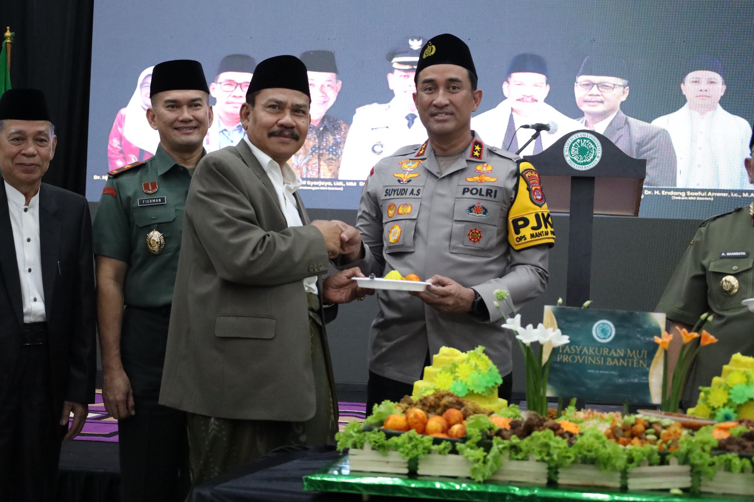 Kapolda Banten Hadiri Tasyakuran dan Silaturahmi MUI Provinsi Banten