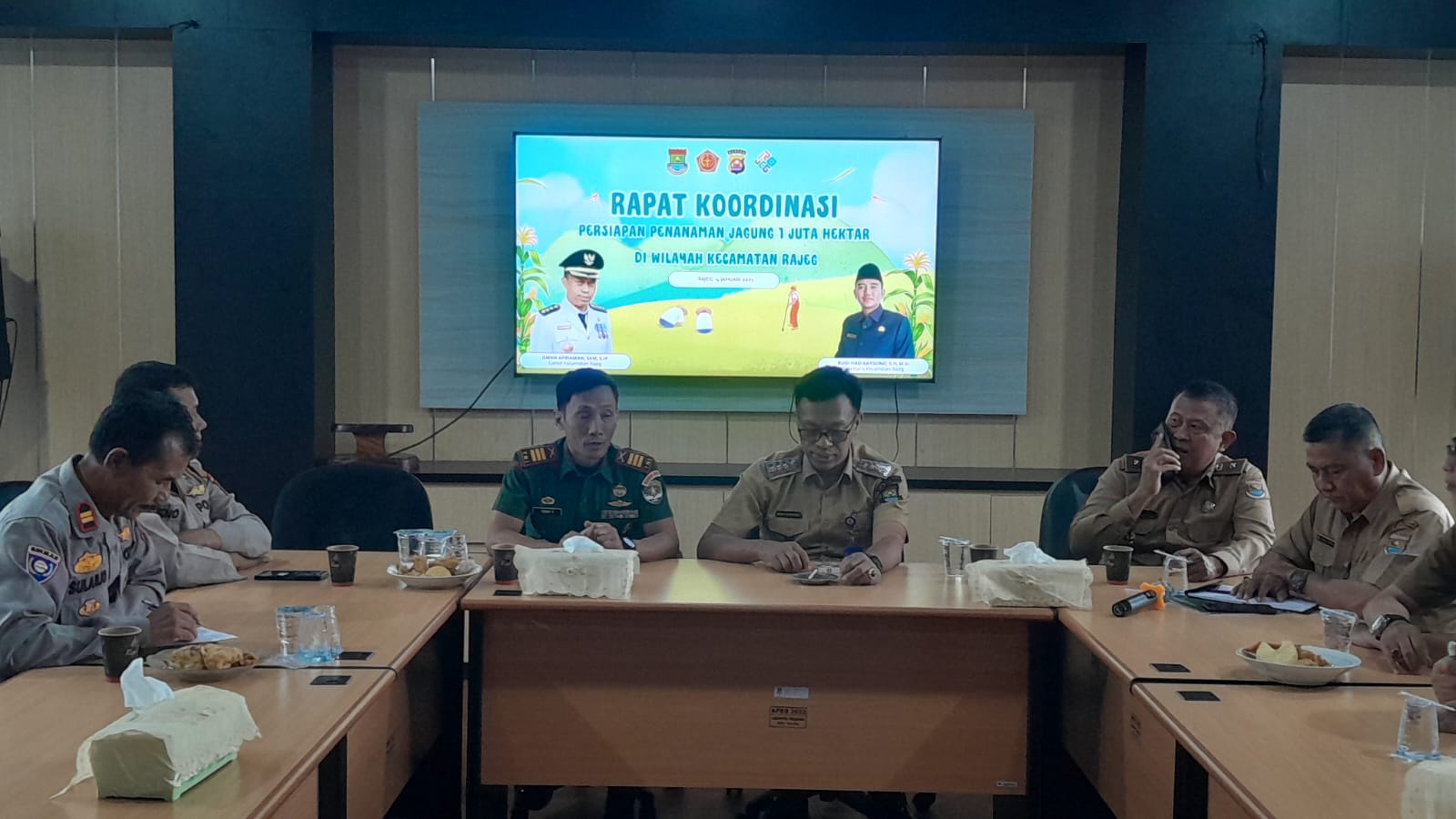 Danramil 12/Rajeg Dukung Ketahanan Pangan di Raje