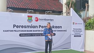 Pj Bupati Andi Ony, Hadiri Peresmian Pelayanan Kantor KCP BANK BANTEN Puspemkab 