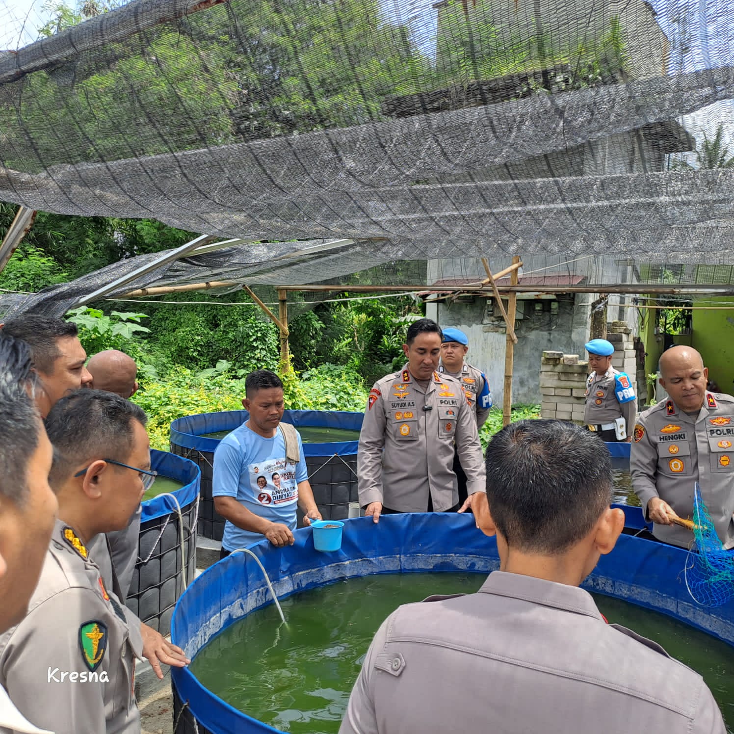 Kapolda Banten Apresiasi Kolam Bioflok Polsek Cikande Polres Serang, Dukung Ketahanan Pangan Nasional
