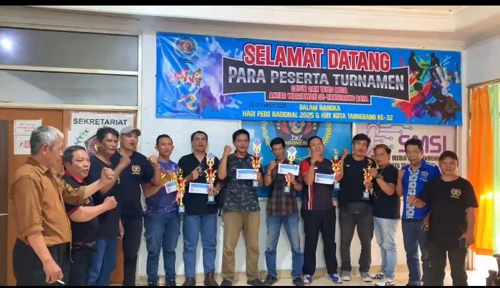 Dalam Rangka HPN dan HUT Kota Tangerang ke-32 , PWI Kota Tangerang Gelar Pertandingan Catur dan Tenis Meja