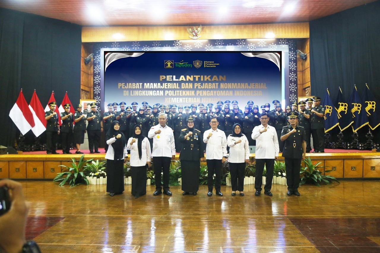 BPSDM Hukum Gelar Pelantikan Pejabat Manajerial dan Non Manajerial di Politeknik Pengayoman Indonesia : Langkah Strategis Menuju Pendidikan yang Berkualitas
