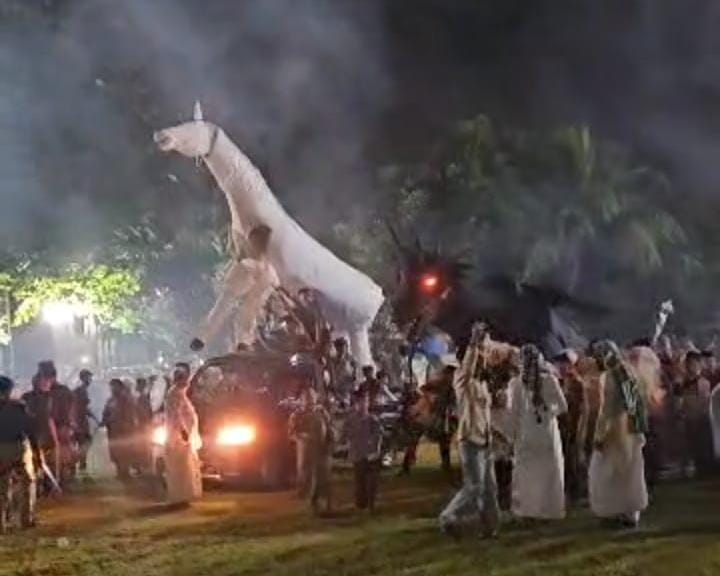Menyambut Hari Kemenangan Masyarakat Rajeg Gelar Karnaval Gema Takbir Keliling