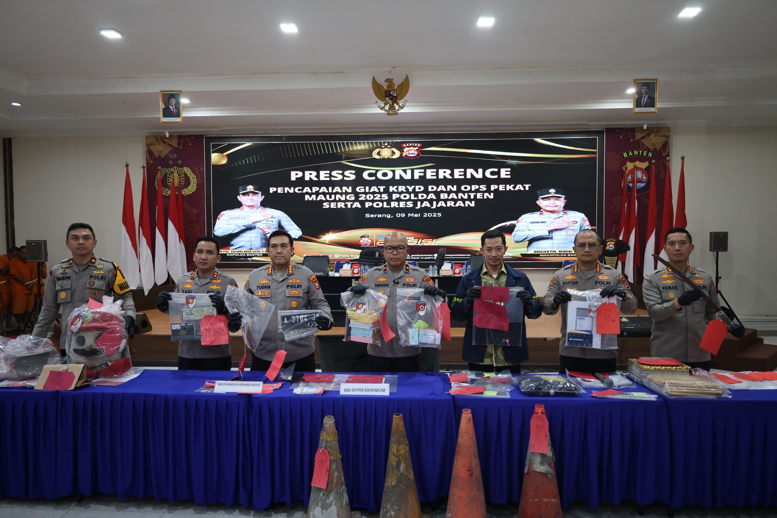 Polda Banten Beserta Polres Jajaran Tangkap 492 Pelaku Aksi Premanisme