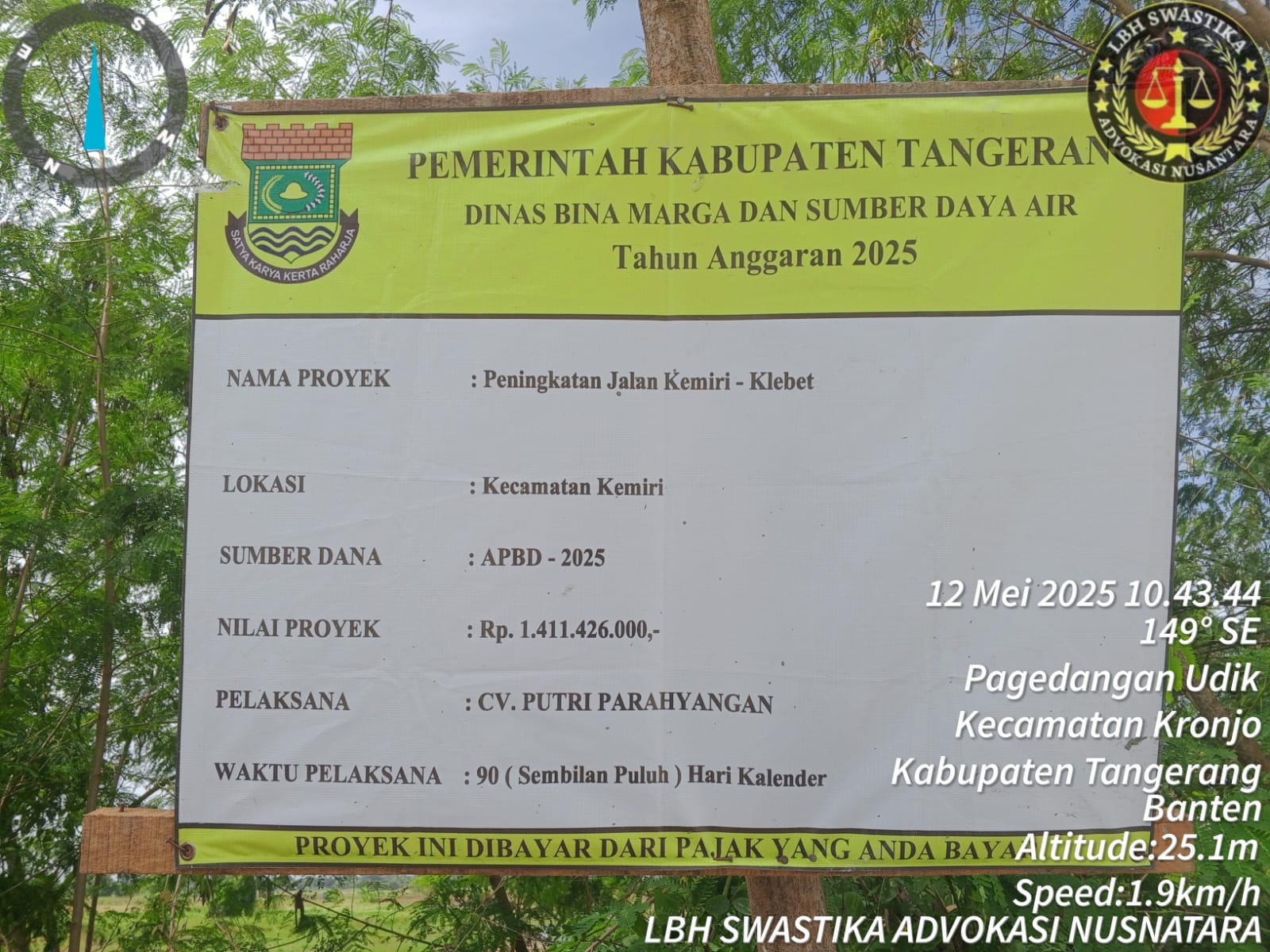 LBH Swastika Advokasi Nusantara Soroti Dugaan Penyimpangan Proyek Betonisasi Jalan Kemiri-Klebet