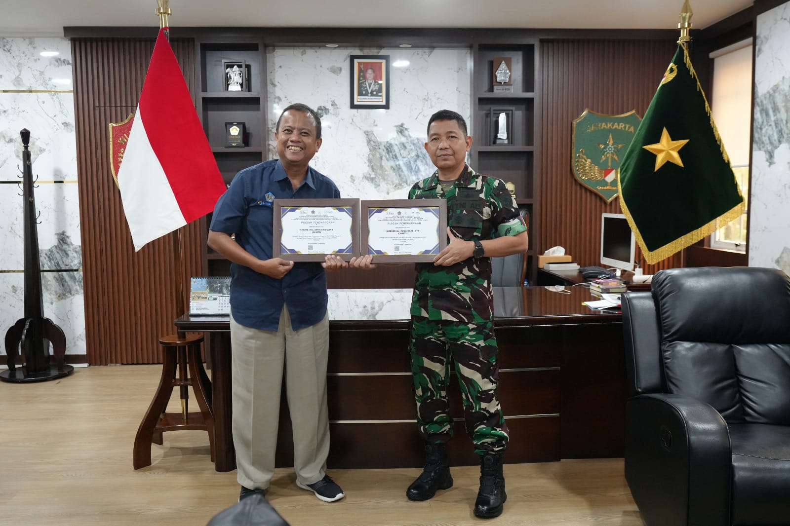 Korem 052/Wkr Raih 3 Penghargaan dari KPPN Tangerang