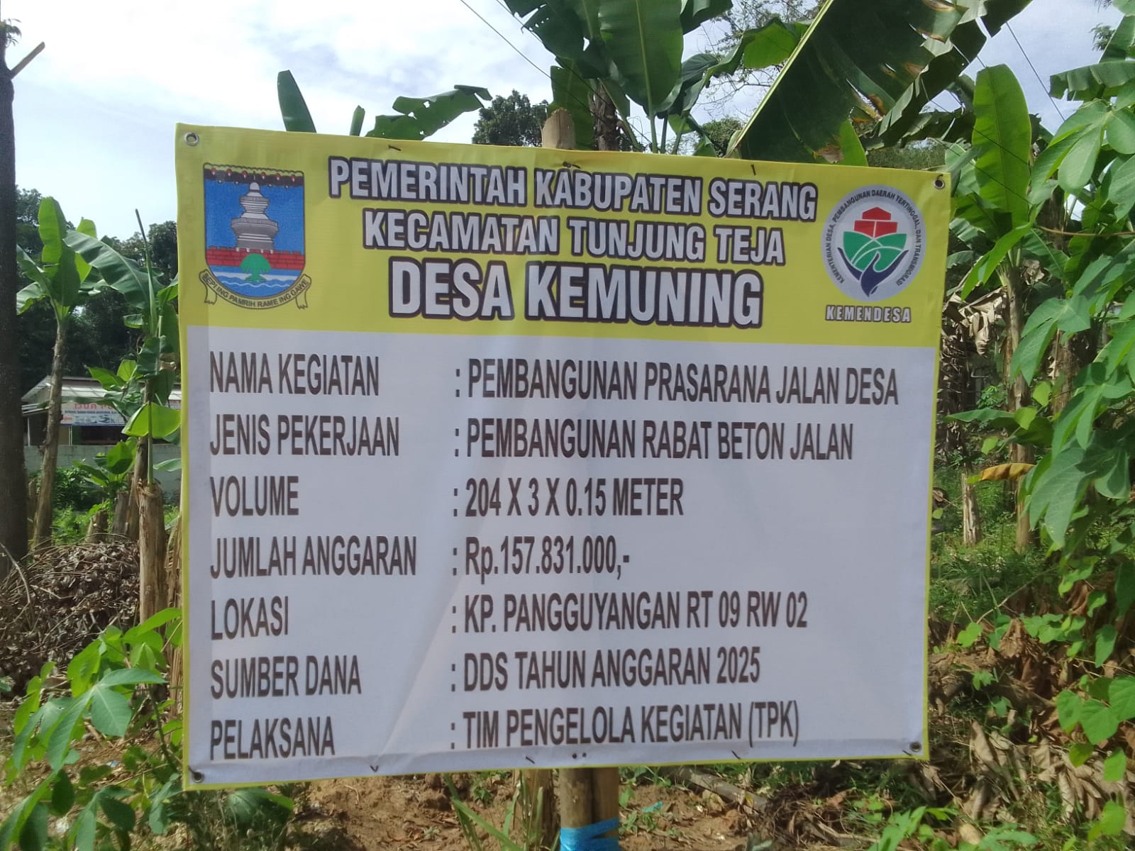 Pj Kepala Desa Kemuning Enggan Dikonfirmasi Soal Pekerjaan Jalan Rp157 Juta
