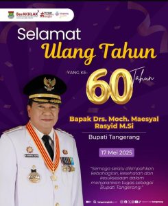Selamat Ulang Tahun yang ke 60 Tahun Bapak Bupati Kabupaten Tangerang Selamat Ulang Tahun yang ke 60 Tahun Bapak Bupati Kabupaten Tangerang