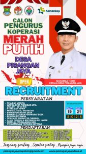 Pemdes Pisangan Jaya Buka Rekrutmen Pengurus Koperasi Merah Putih