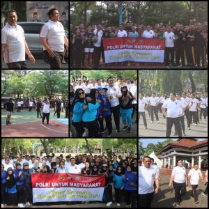 Kapolresta Serang Kota laksanakan Olahraga “sehat bersama masyarakat” Kapolresta Serang Kota laksanakan Olahraga “sehat bersama masyarakat”