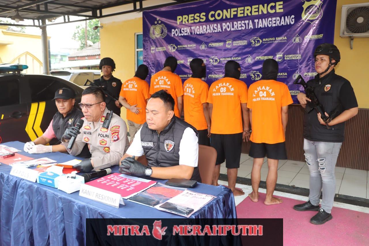 Polsek Tigaraksa Tangkap Lima Pengedar Sabu, Kapolsek Tegaskan Komitmen Berantas Narkoba