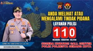 Call Center “110” Polresta Serkot Siap Melayani Masyarakat 24 jam Call Center “110” Polresta Serkot Siap Melayani Masyarakat 24 jam