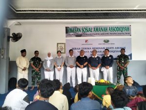 Danramil 12/Rajeg Dampingi Kasiter Korem Serahterima Renovasi Panti Asuhan Assodiqiyah