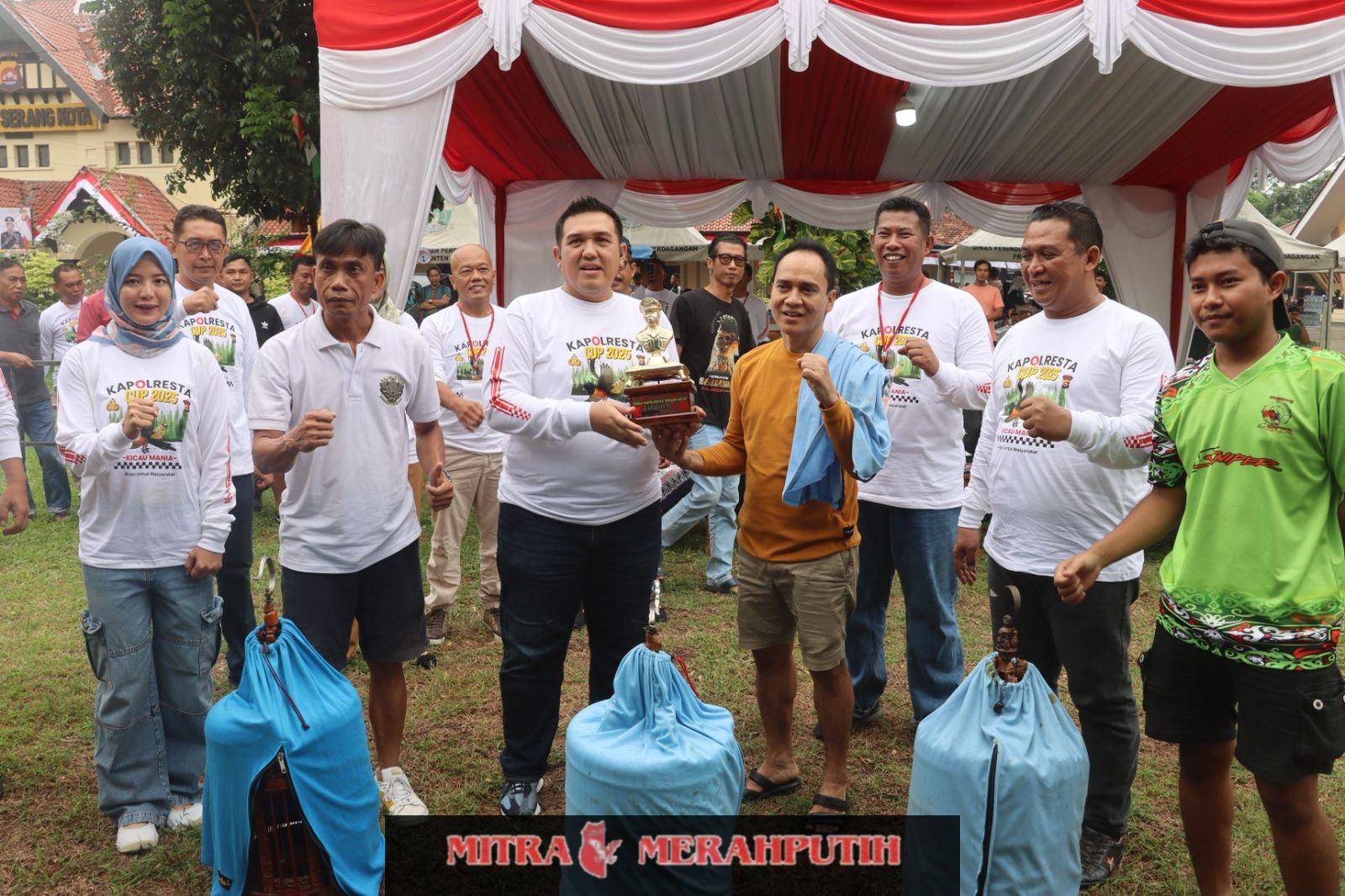 Lomba Burung Berkicau Piala Kapolresta Serang Kota Meriahkan Hari Bhayangkara ke-79
