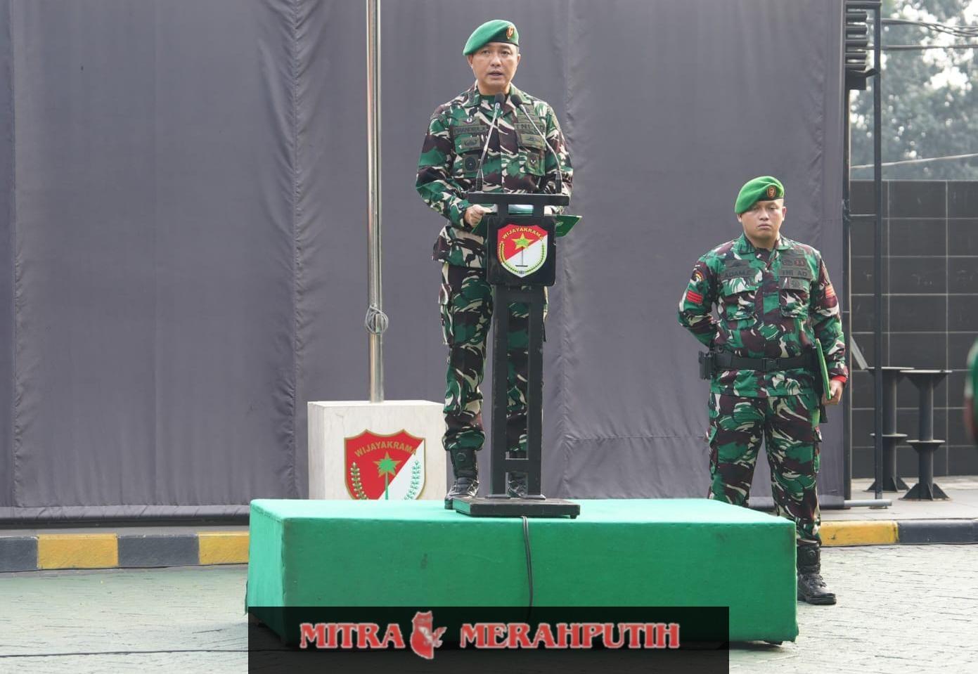KASAD Beri Apresiasi dan Peringatan Keras Judi Online pada Upacara 17-an Korem 052/Wkr