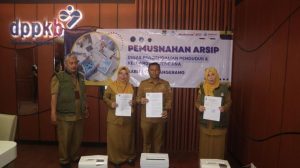 Tertib Arsip, DPPKB Kabupaten Tangerang Musnahkan Arsip Sesuai Perda