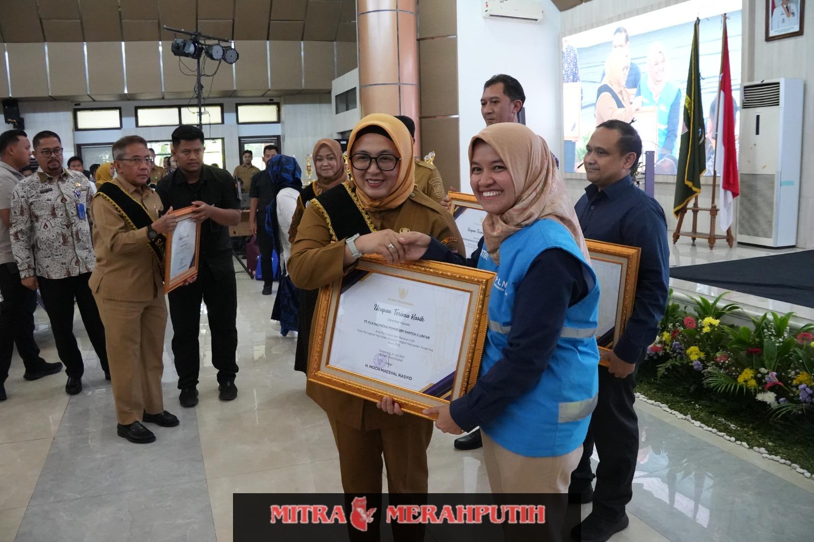PLN Indonesia Power UBP Lontar Ambil Peran Terima Penghargaan Dalam Upaya Perlindungan Anak di Kabupaten Tangerang