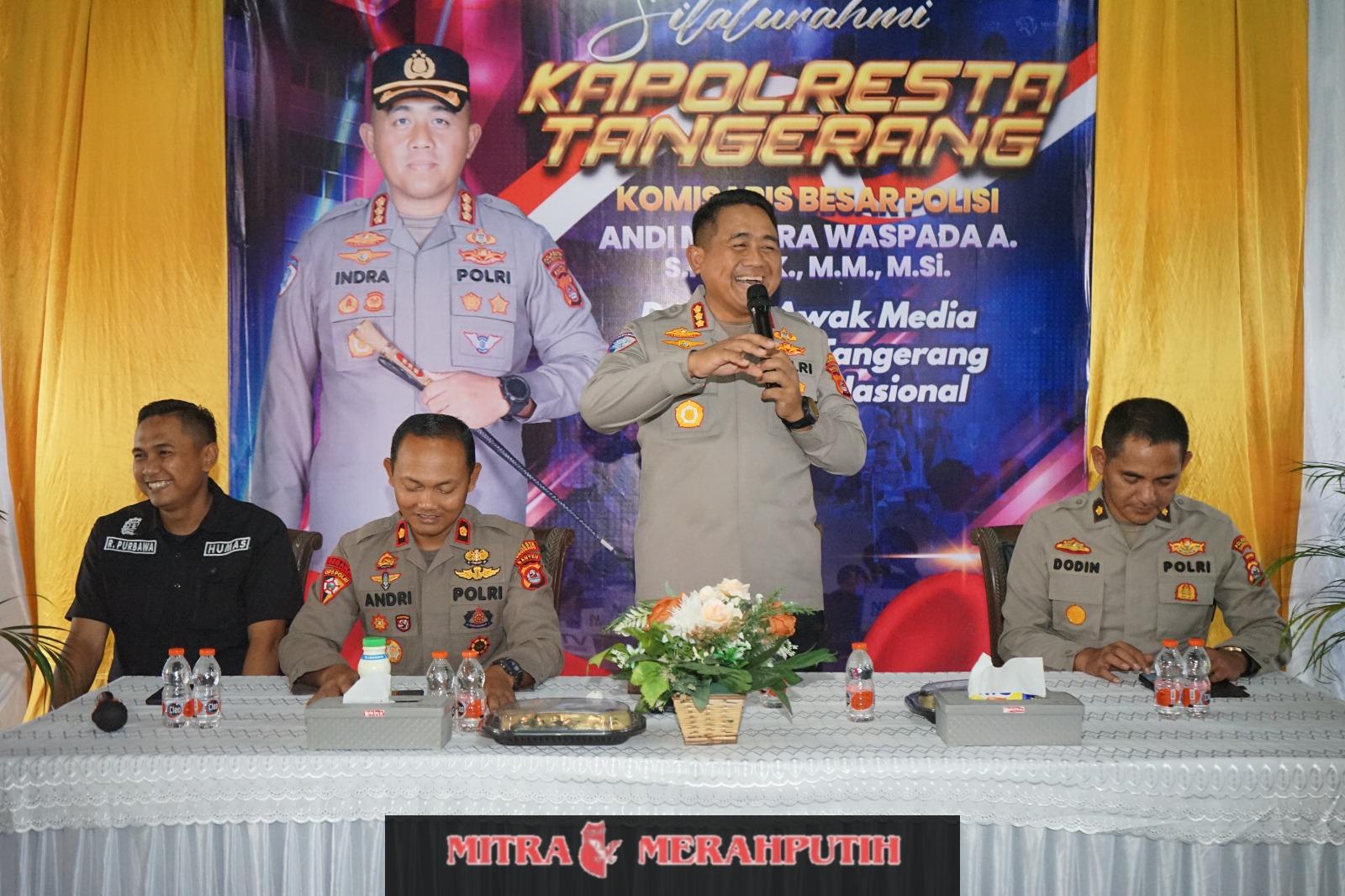 Ngopi Bareng Wartawan, Kapolresta Paparkan Program Tangerang Sigap dan Gerakan Wangsakara