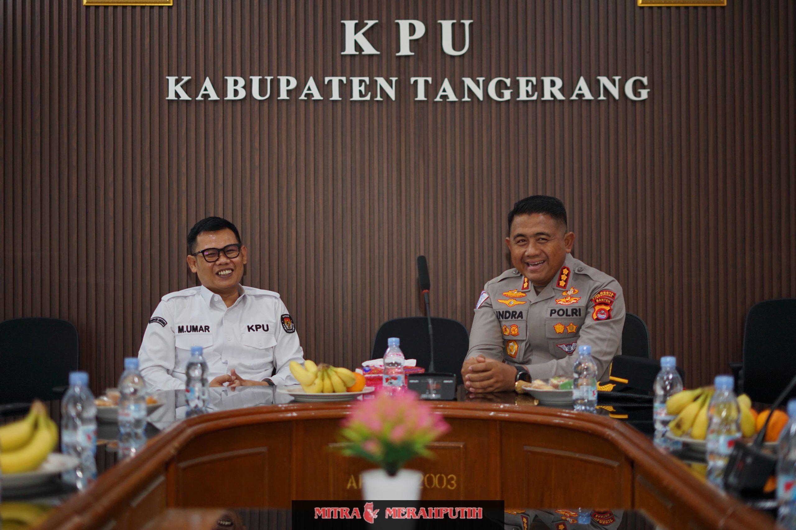 Jalin Silaturahmi, Kapolresta Tangerang Kunjungi KPU dan Bawaslu