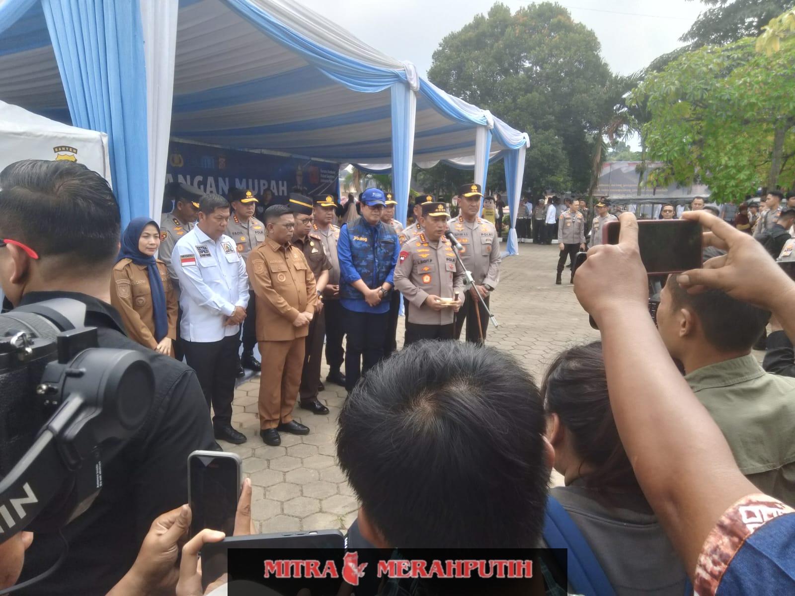 Kapolri Resmikan Renovasi Gedung Utama, Masjid Baiturrahman, dan Launching Tim Patroli Presisi Polda Banten