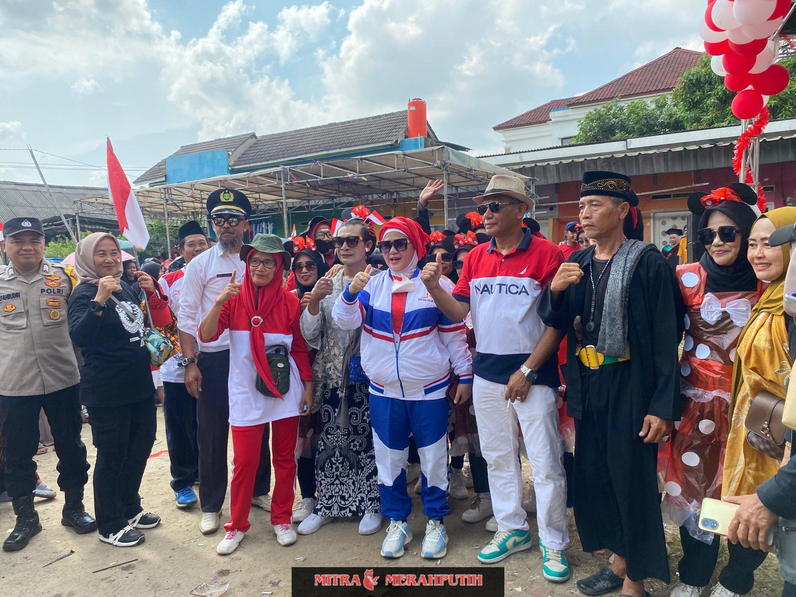 Ratu Pantura Hadiri Lomba Karnaval Desa Jati Waringin Meriahkan HUT RI ke 80