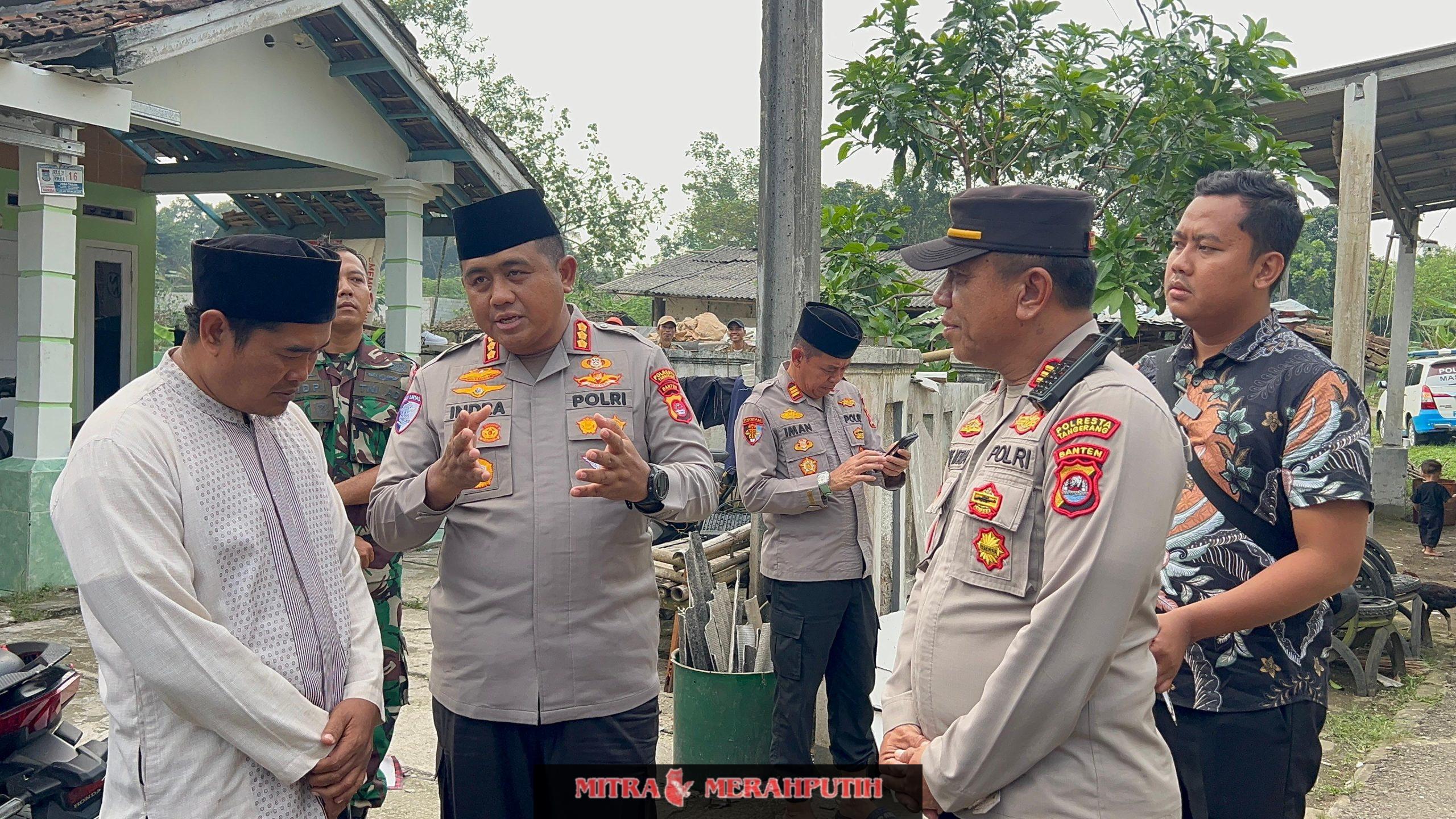 Kapolresta Tangerang Kunjungi Warga Desa Taban Terdampak Angin Puting Beliung