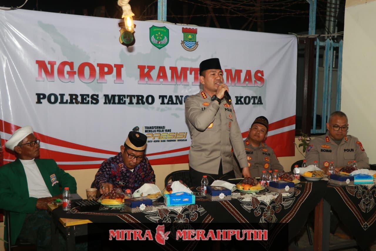 Ngopi Bersama Kapolres, Warga Pakuhaji Sampaikan Aspirasi Soal Miras dan Obat Terlarang