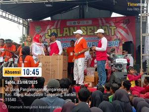 Pemdes Pengarengan Gelar Jalan Sehat Sekaligus Serahkan Doorprize dan Berjalan Lancar
