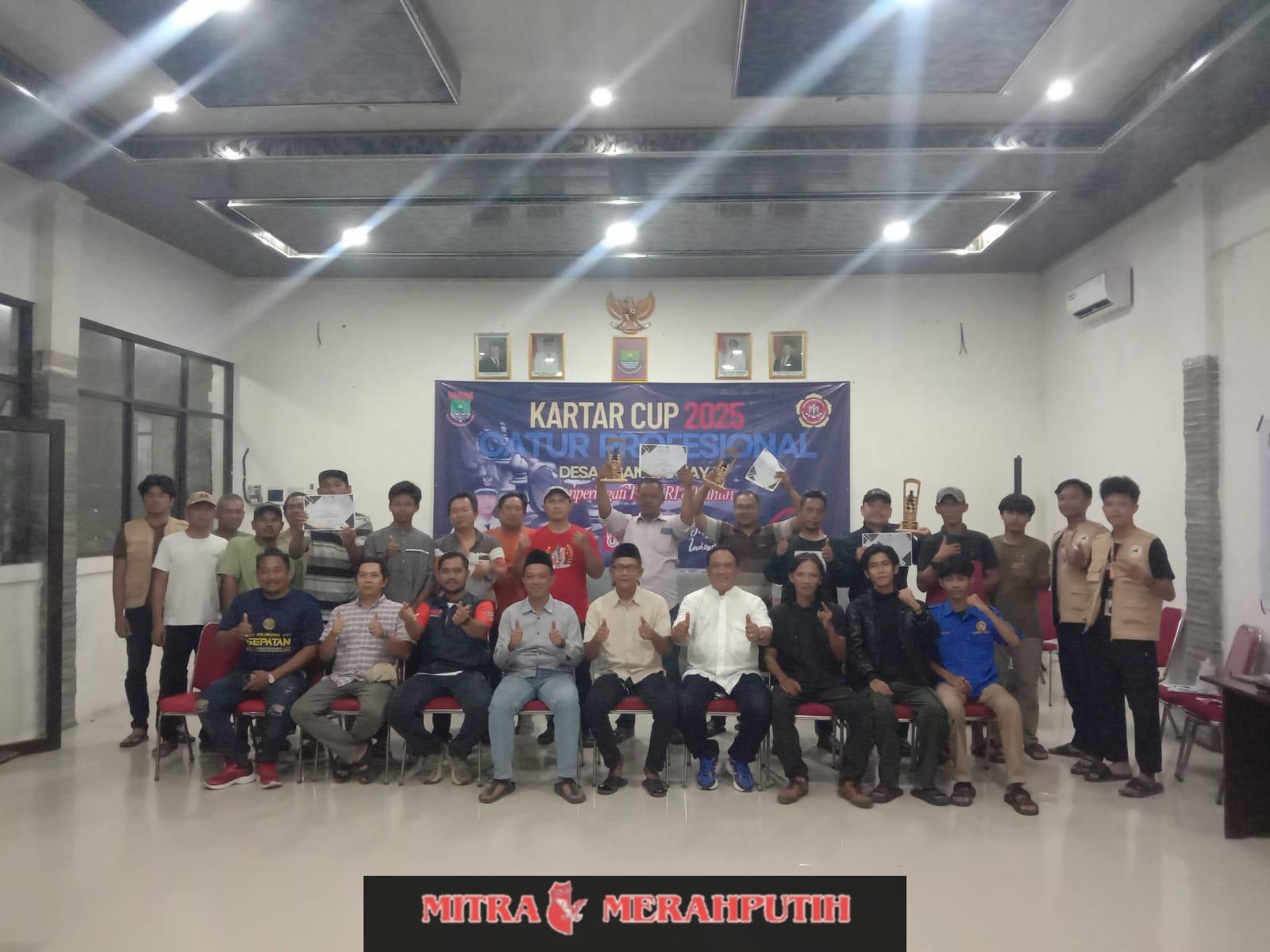 Karang Taruna Desa Pisangan Jaya Adakan Pertandingan Catur Profesional Berjalan Lancar