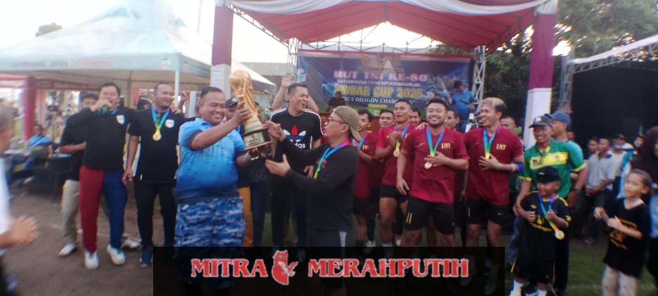 Juara Satu Radar Cup 2025, di Raih Oleh LMT Karang Serang, Berjalan Sportif dan Kondusif