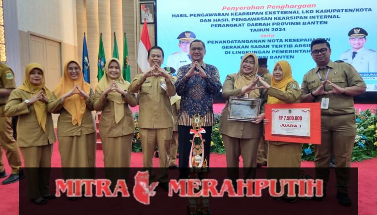 Kabupaten Tangerang Raih Peringkat Pertama Pengawasan Kearsipan Eksternal 2024 Tingkat Provinsi Banten
