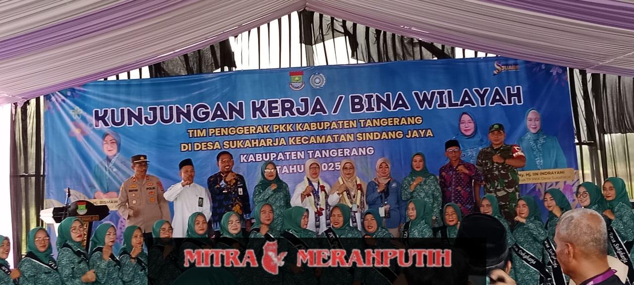 TP PKK Kabupaten Tangerang Laksanakan Binwil Di Desa Sukaharja Sindang Jaya