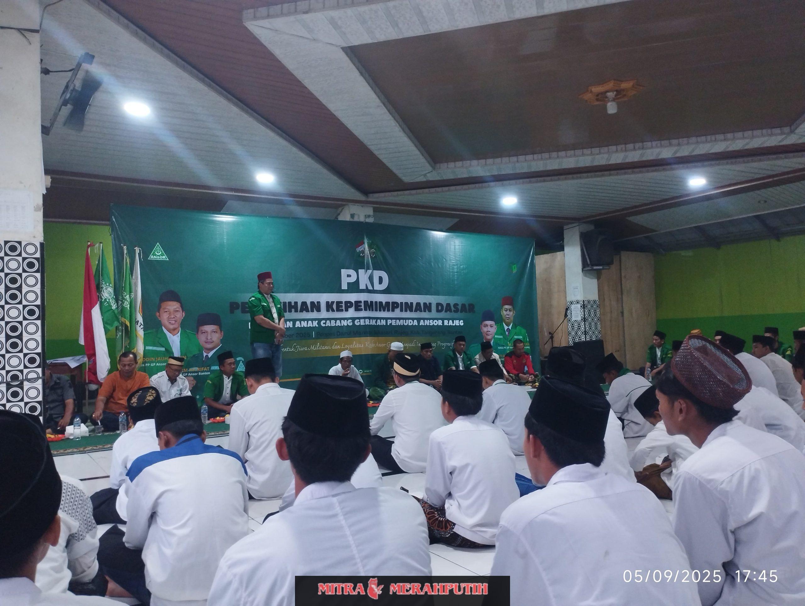 GP Ansor Kecamatan Rajeg Sukses Gelar PKD diPondok Pesantren Darul Mannan