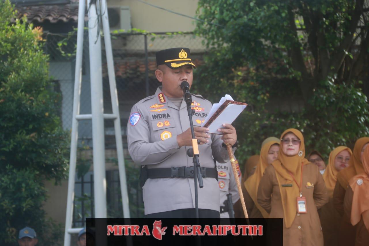 Jajaran Polresta Tangerang Serentak Jadi Pembina Upacara di Sekolah, Sampaikan tentang Kemajuan Teknologi dan Tantangan Global
