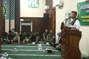 Membentuk Prajurit Berkarakter: Makorem 052/Wkr Peringati Maulid Nabi
