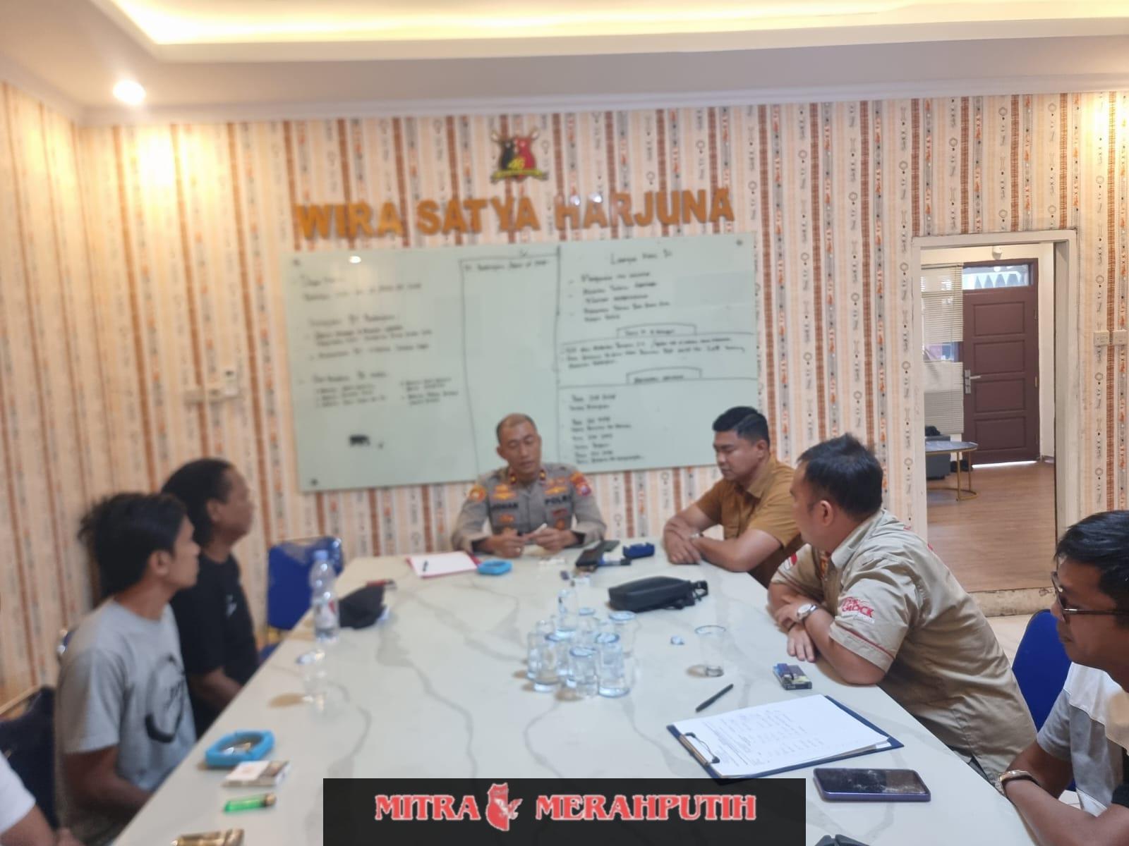 Polsek Cikupa Polresta Tangerang Kumpulkan Perusahaan DC, Ingatkan Tidak Lakukan Penarikan di Jalan, Ada Sanksi Pidana
