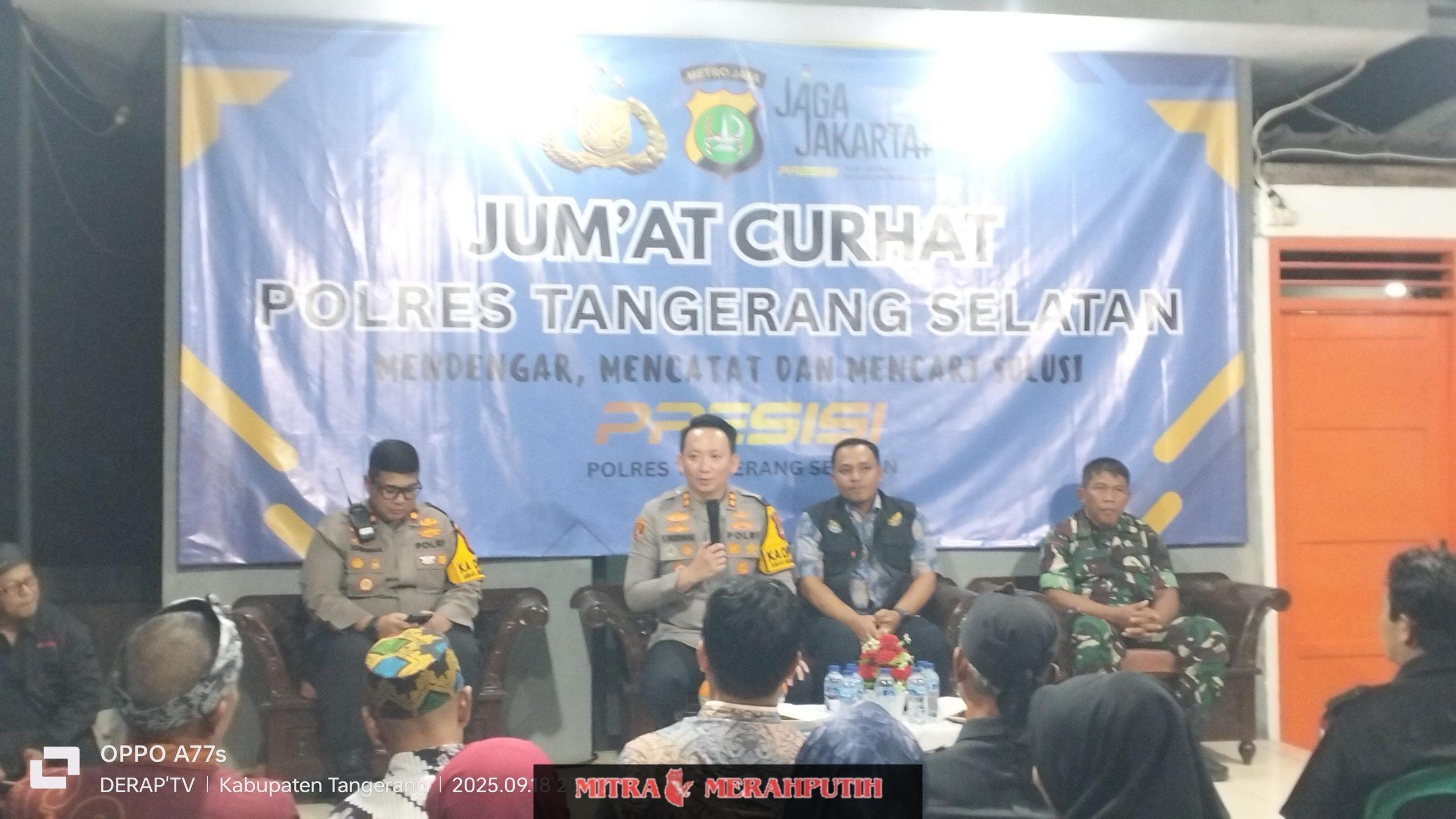 TNI-Polri Bersatu, Jumat Curhat, Sarana Perkuat Peran Penting Siskamling