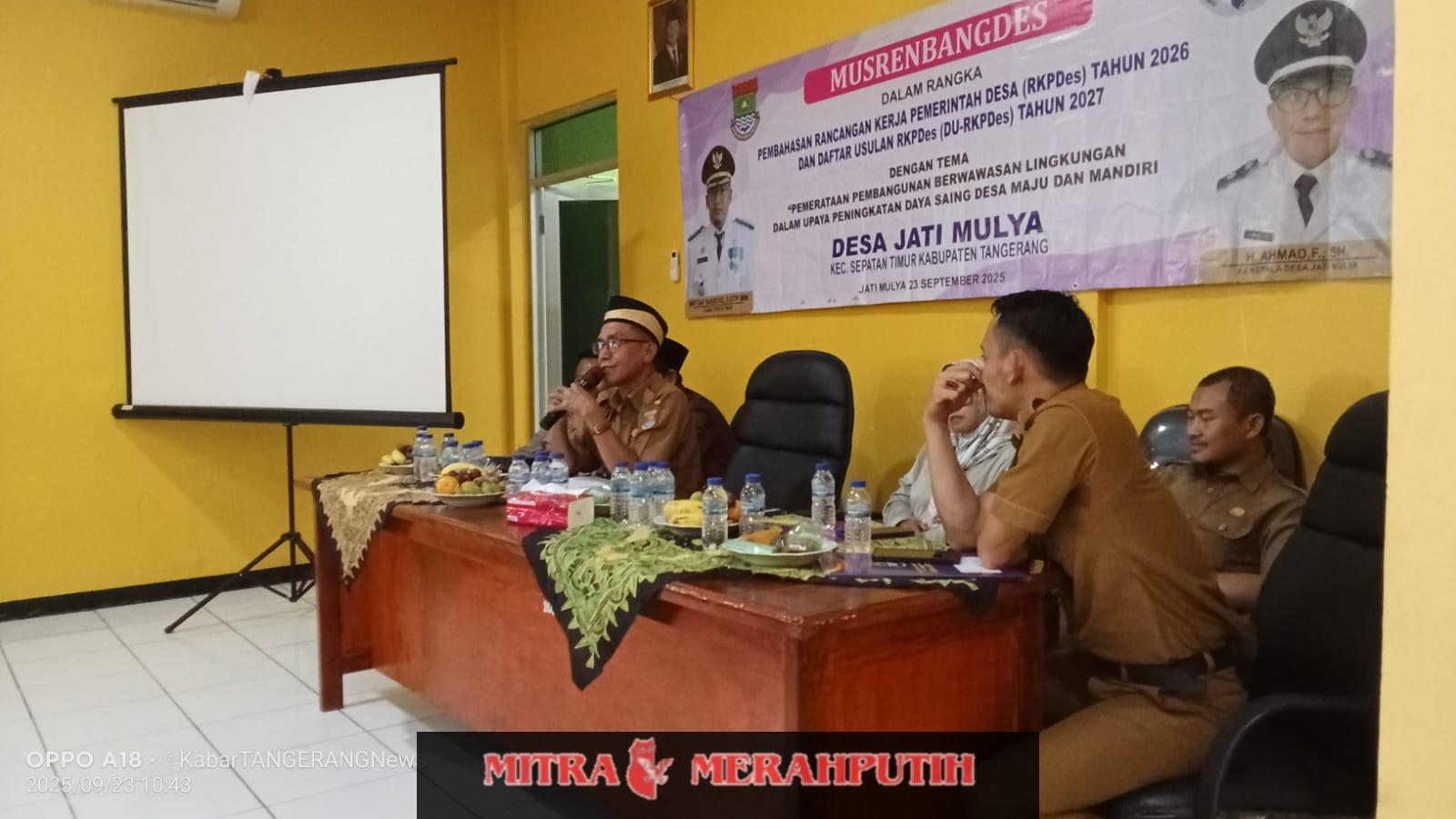Desa Jatimulya Gelar MusrembangDes TA 2026