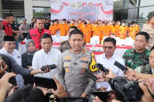 Polres Metro Tangerang Kota Musnahkan Barang Bukti Narkotika dan Deklarasikan Anti Narkoba