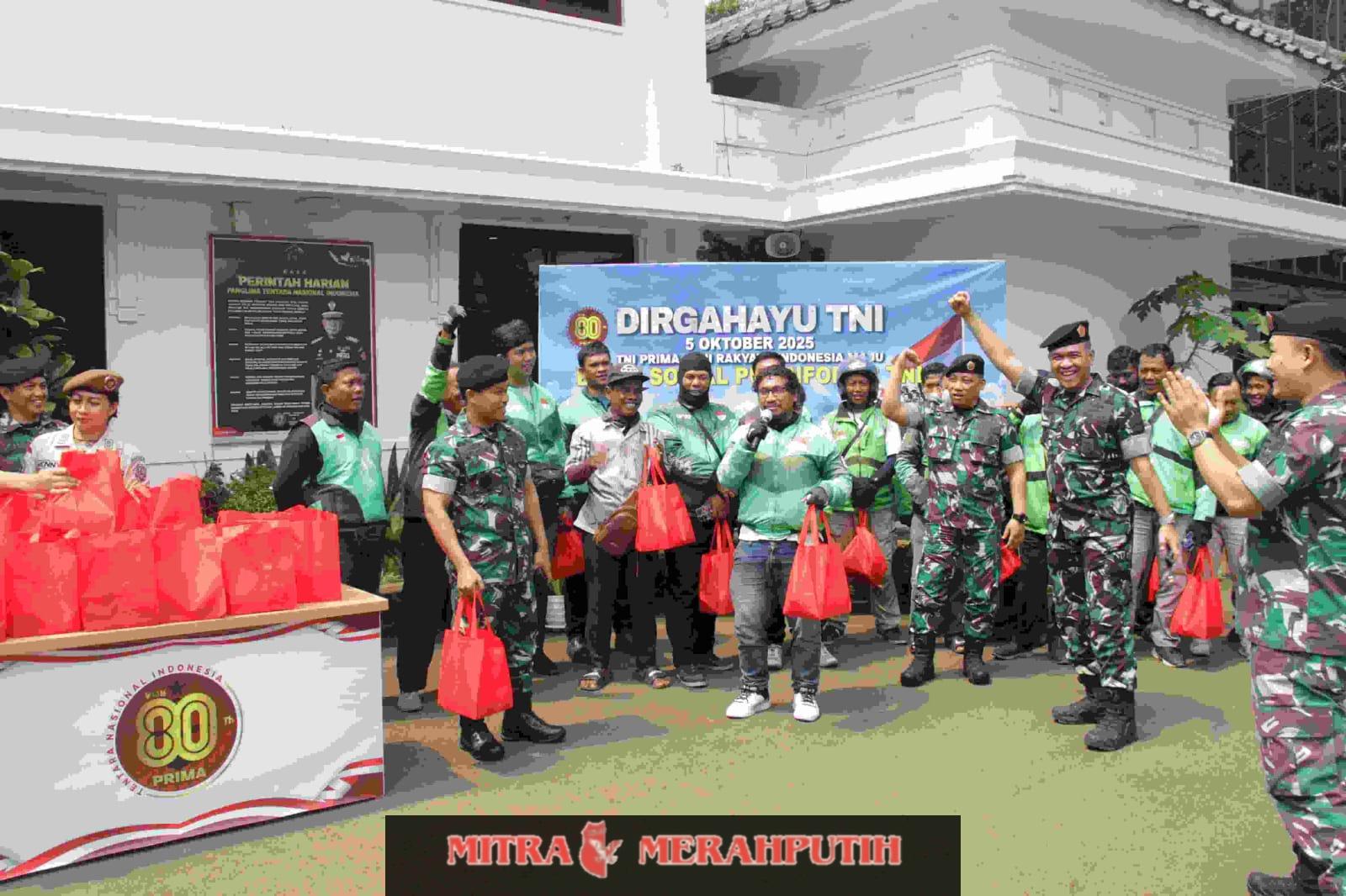 Pusinformar TNI Selenggarakan Bakti Sosial Dalam Rangka Memperingati HUT TNI Ke-80