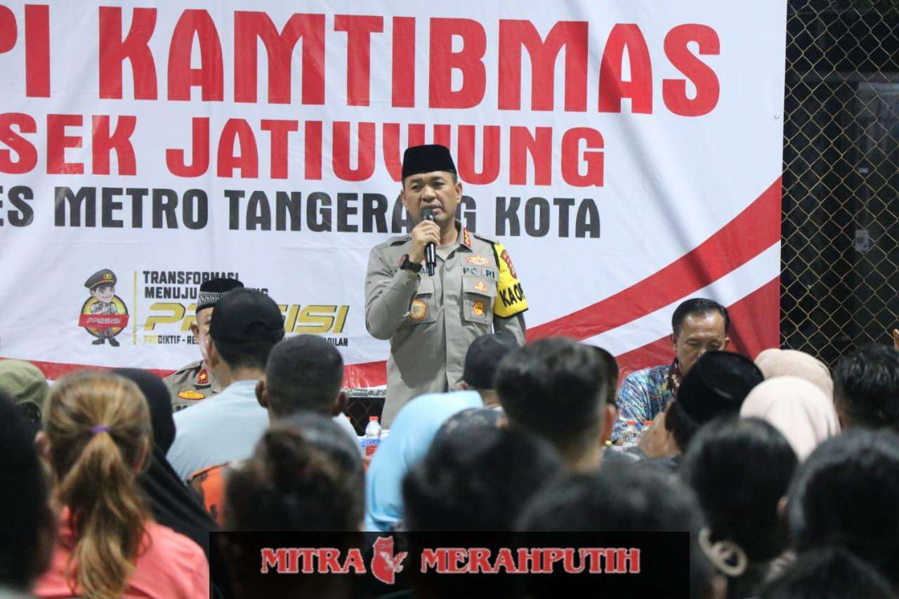 KAPOLRES METRO TANGERANG KOTA GELAR NGOPI KAMTIBMAS DI PERUMAHAN GRAND DUTA CLUSTER DOLOMITE