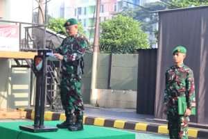 Korem 052/Wijayakrama Gelar Upacara Bendera 17-an Bulan Oktober 2025