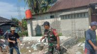 Dukung Pembangunan Tempat Ibadah, TNI Bersama Rakyat Bangun Pondasi Majlis
