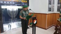 Danrem 052/Wijayakrama Pimpin Acara Penyerahan Jabatan Kasrem 052/Wkr