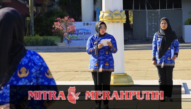 Intan Pimpin Apel Hari Kesadaran Nasional Tingkat Kabupaten Tangerang