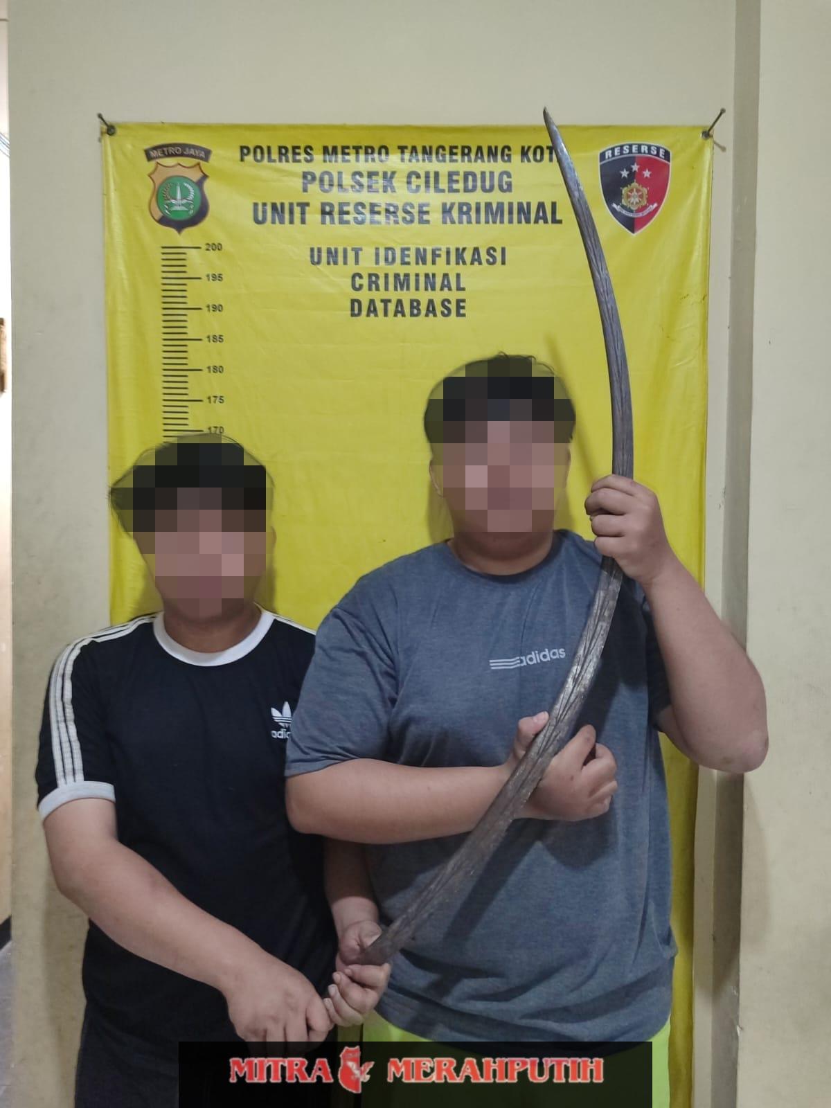 Patroli Resmob Gagalkan Aksi Tawuran, Lima Pemuda Diciduk dengan Sajam