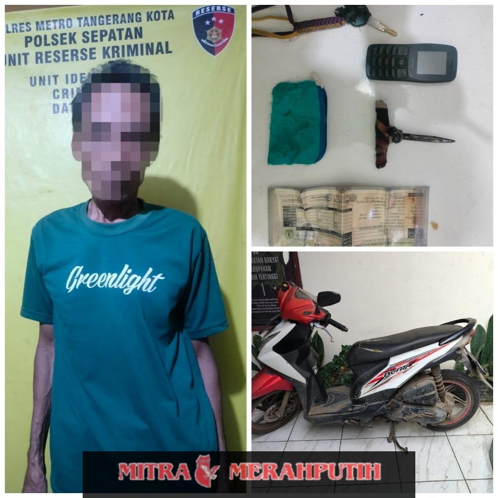 Pelaku Curanmor Ditangkap Tim Opsnal Polsek Sepatan Saat Aksi, Bagian dari Operasi Sikat Jaya 2025