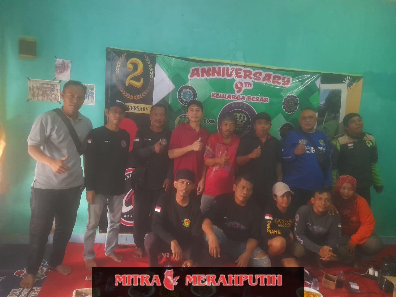 HUT Ke – 9 Organisasi Ojek Online Rajeg Bersatu Solid (RBS) Berjalan Dengan Lancar di Kantor Sekber Merah Putih