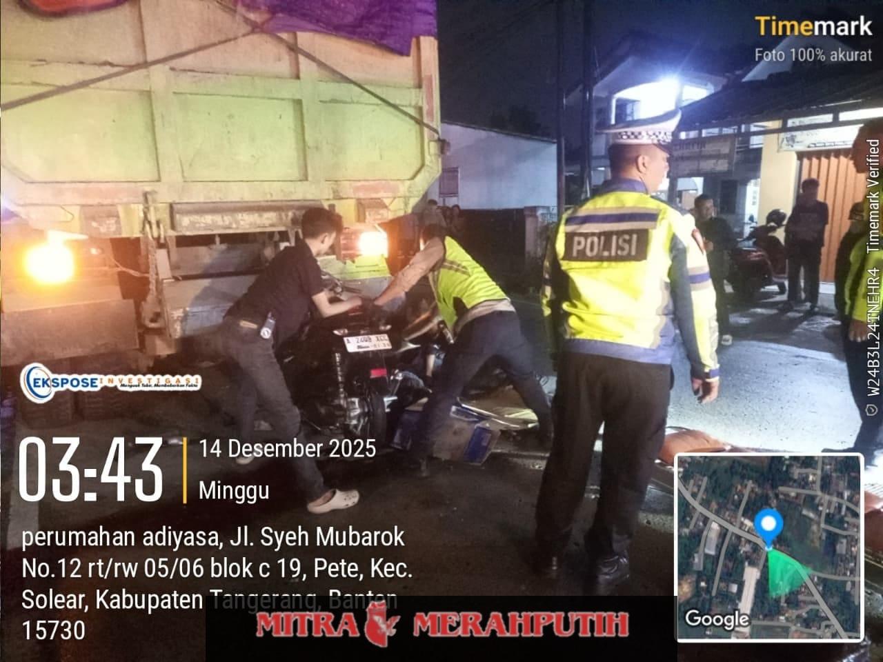 Gerak Cepat Polresta Tangerang Tangani Kecelakaan Maut Jalan Tigaraksa-Cisoka